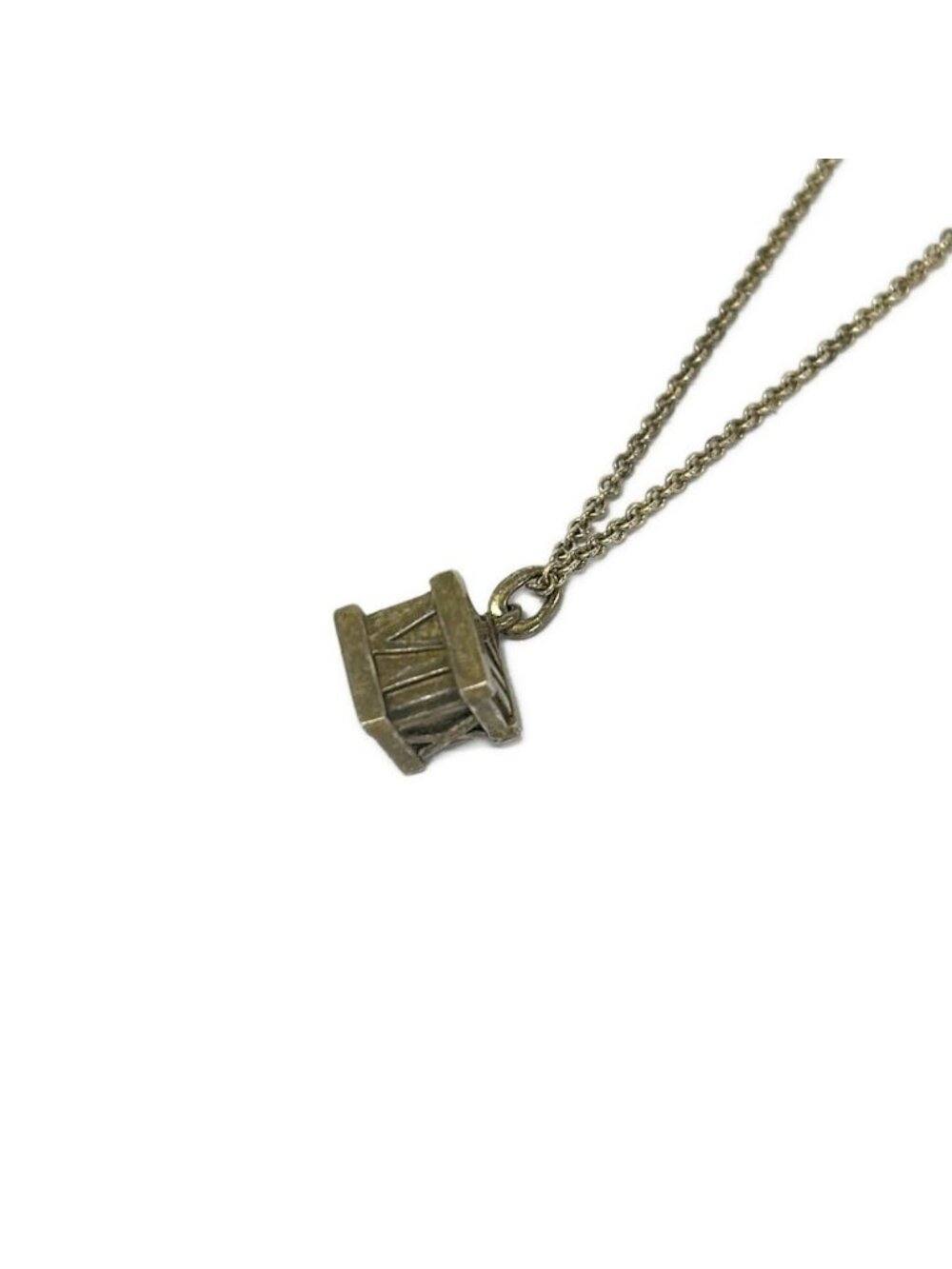 Tiffany & Co Necklace Atlas Cube Silver